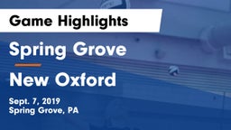 Spring Grove  vs New Oxford  Game Highlights - Sept. 7, 2019