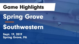 Spring Grove  vs Southwestern  Game Highlights - Sept. 19, 2019