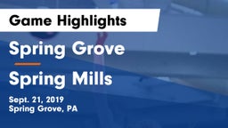 Spring Grove  vs Spring Mills  Game Highlights - Sept. 21, 2019