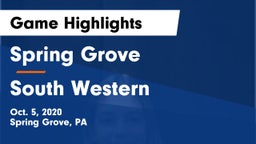 Spring Grove  vs South Western  Game Highlights - Oct. 5, 2020
