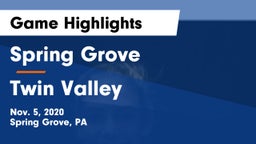 Spring Grove  vs Twin Valley  Game Highlights - Nov. 5, 2020
