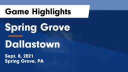 Spring Grove  vs Dallastown  Game Highlights - Sept. 8, 2021