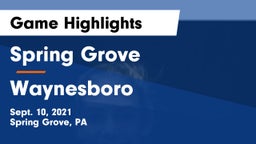 Spring Grove  vs Waynesboro  Game Highlights - Sept. 10, 2021