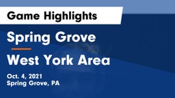 Spring Grove  vs West York Area  Game Highlights - Oct. 4, 2021