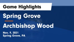 Spring Grove  vs Archbishop Wood  Game Highlights - Nov. 9, 2021