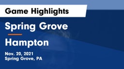Spring Grove  vs Hampton  Game Highlights - Nov. 20, 2021