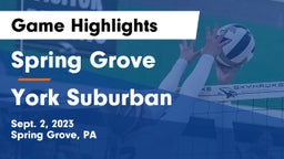 Spring Grove  vs York Suburban  Game Highlights - Sept. 2, 2023