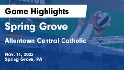 Spring Grove  vs Allentown Central Catholic  Game Highlights - Nov. 11, 2023