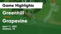 Greenhill  vs Grapevine  Game Highlights - April 11, 2023