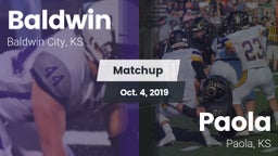 Matchup: Baldwin High vs. Paola  2019