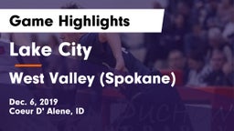 Lake City  vs West Valley  (Spokane) Game Highlights - Dec. 6, 2019