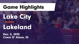 Lake City  vs Lakeland  Game Highlights - Dec. 5, 2020