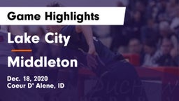 Lake City  vs Middleton  Game Highlights - Dec. 18, 2020