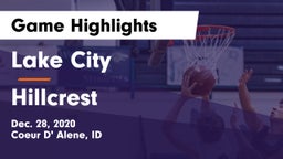 Lake City  vs Hillcrest  Game Highlights - Dec. 28, 2020