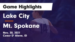 Lake City  vs Mt. Spokane Game Highlights - Nov. 30, 2021