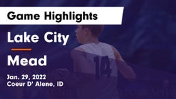 Lake City  vs Mead  Game Highlights - Jan. 29, 2022