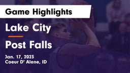 Lake City  vs Post Falls  Game Highlights - Jan. 17, 2023