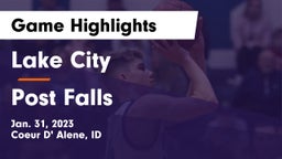 Lake City  vs Post Falls  Game Highlights - Jan. 31, 2023