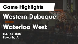 Western Dubuque  vs Waterloo West  Game Highlights - Feb. 18, 2020