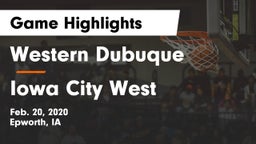 Western Dubuque  vs Iowa City West Game Highlights - Feb. 20, 2020