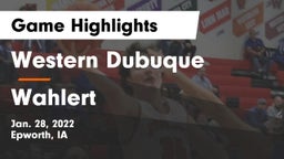 Western Dubuque  vs Wahlert  Game Highlights - Jan. 28, 2022