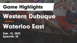 Western Dubuque  vs Waterloo East  Game Highlights - Feb. 15, 2022