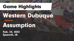 Western Dubuque  vs Assumption  Game Highlights - Feb. 24, 2022