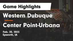 Western Dubuque  vs Center Point-Urbana  Game Highlights - Feb. 20, 2023