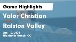 Valor Christian  vs Ralston Valley  Game Highlights - Jan. 10, 2024
