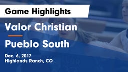 Valor Christian  vs Pueblo South  Game Highlights - Dec. 6, 2017