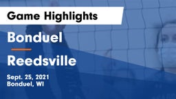 Bonduel  vs Reedsville  Game Highlights - Sept. 25, 2021