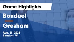 Bonduel  vs Gresham Game Highlights - Aug. 25, 2022