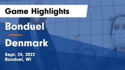 Bonduel  vs Denmark  Game Highlights - Sept. 24, 2022
