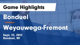 Bonduel  vs Weyauwega-Fremont  Game Highlights - Sept. 22, 2022