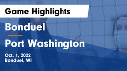 Bonduel  vs Port Washington Game Highlights - Oct. 1, 2022