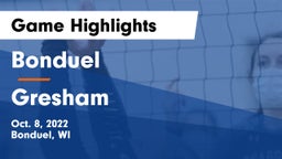 Bonduel  vs Gresham Game Highlights - Oct. 8, 2022