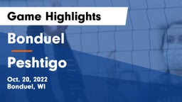 Bonduel  vs Peshtigo  Game Highlights - Oct. 20, 2022