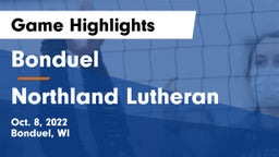 Bonduel  vs Northland Lutheran Game Highlights - Oct. 8, 2022