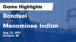 Bonduel  vs Menominee Indian  Game Highlights - Aug. 22, 2023