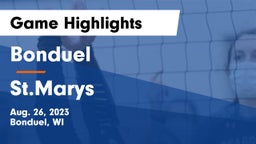 Bonduel  vs St.Marys Game Highlights - Aug. 26, 2023