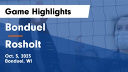 Bonduel  vs Rosholt  Game Highlights - Oct. 5, 2023