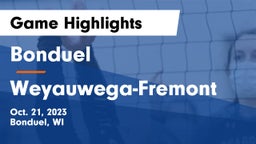 Bonduel  vs Weyauwega-Fremont  Game Highlights - Oct. 21, 2023