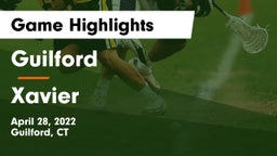 Guilford  vs Xavier  Game Highlights - April 28, 2022