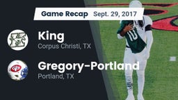 Recap: King  vs. Gregory-Portland  2017