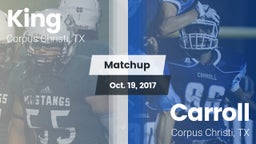 Matchup: King  vs. Carroll  2017