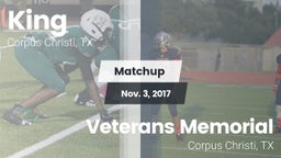 Matchup: King  vs. Veterans Memorial 2017