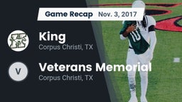 Recap: King  vs. Veterans Memorial 2017