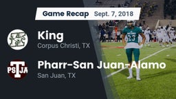 Recap: King  vs. Pharr-San Juan-Alamo  2018