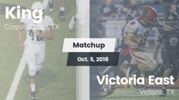 Matchup: King  vs. Victoria East  2018