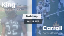 Matchup: King  vs. Carroll  2019